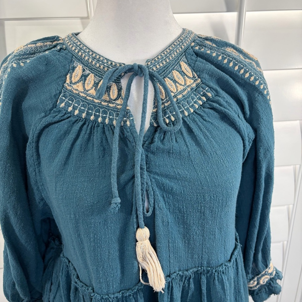 Free People Dreamweaver Embroidered Tunic - Picture 4 of 11